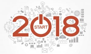 2018 new business success strategy 2018 text design on creative business success strategy. Concept modern template layoutю 2017 text surrounded by doodle icons