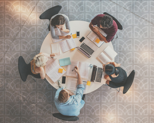 people around a table