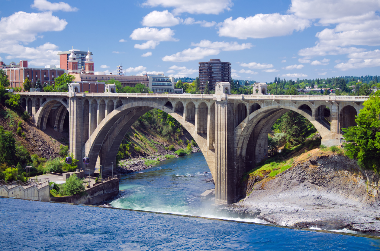 monroe street bridge in spokane, wa