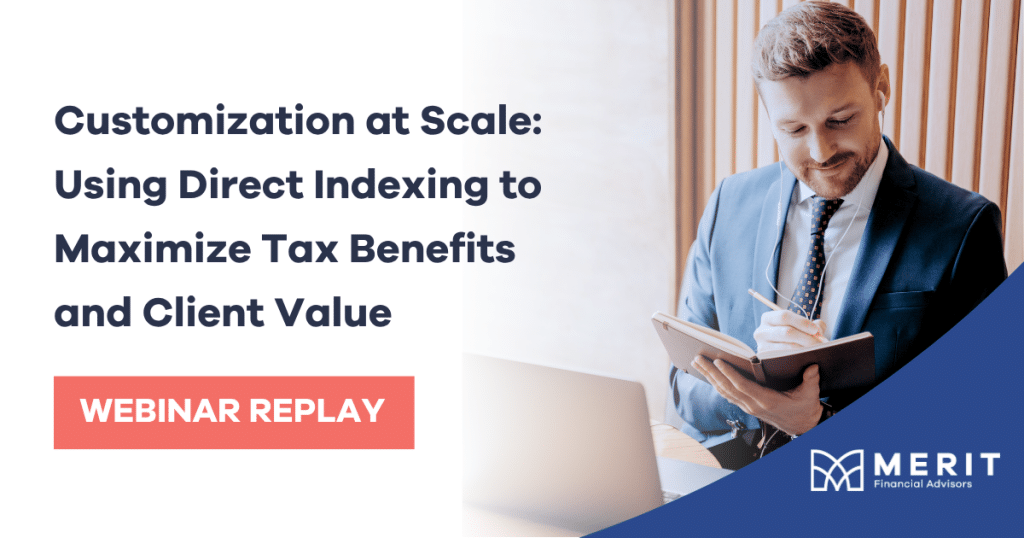 Orion and Merit Financial Advisors discuss how direct indexing creates personalized, tax-efficient portfolios and scales value for wealth management clients. Let me know if you'd like a variation that highlights customization, technology, or advisor benefits.