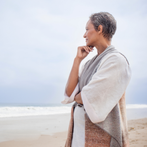 Lady on the beach