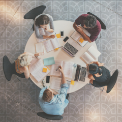 people around a table