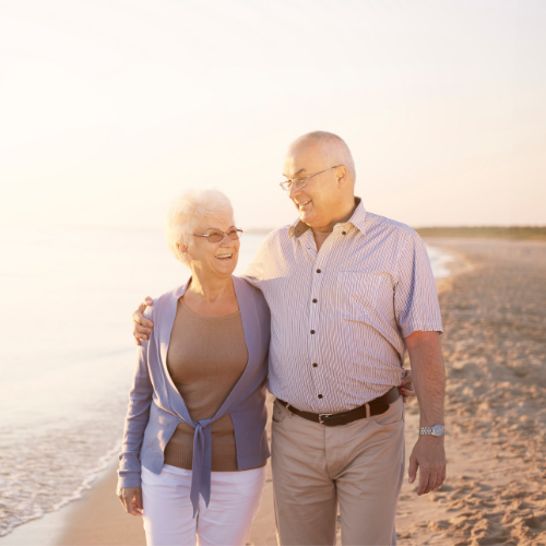 Couple walking